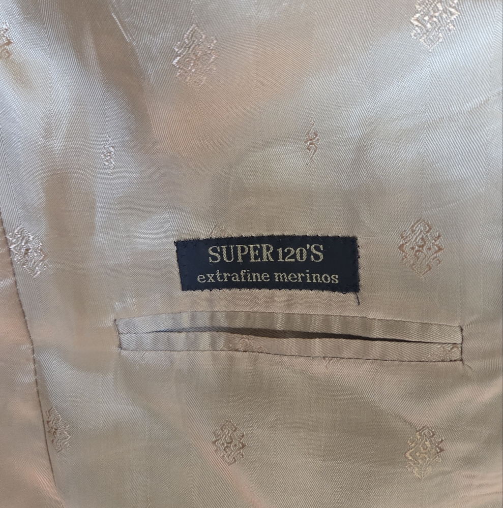 CORNELIANI Jacket Men' Super 120 Extrafine Merino Wool EU 50 US 40 Brown - Picture 5 of 13